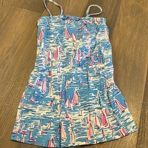 Girls Size 8/10 Cotton Lilly Pulitzer romper